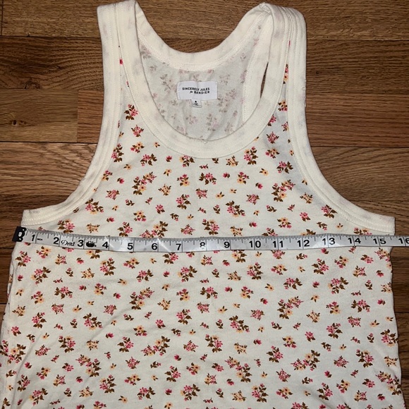 Sincerely Jules for Bandier The Willow Scoop Neck Cropped Tank Size S - Picture 7 of 10